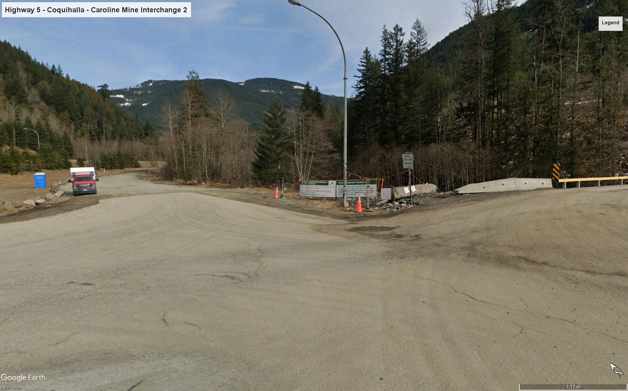 Highway 5 - Coquihalla - Caroline Mine Interchange 2 - before