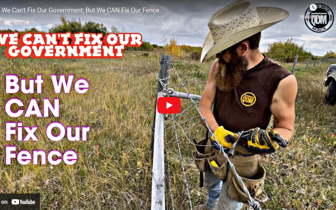 Quick Dick McDick: We Can’t Fix Our Government, But We CAN Fix Our Fence